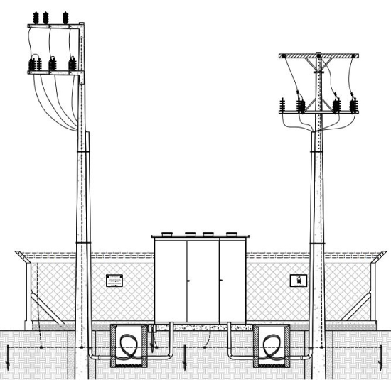 Subestação ao tempo com utilização de cabine metálica